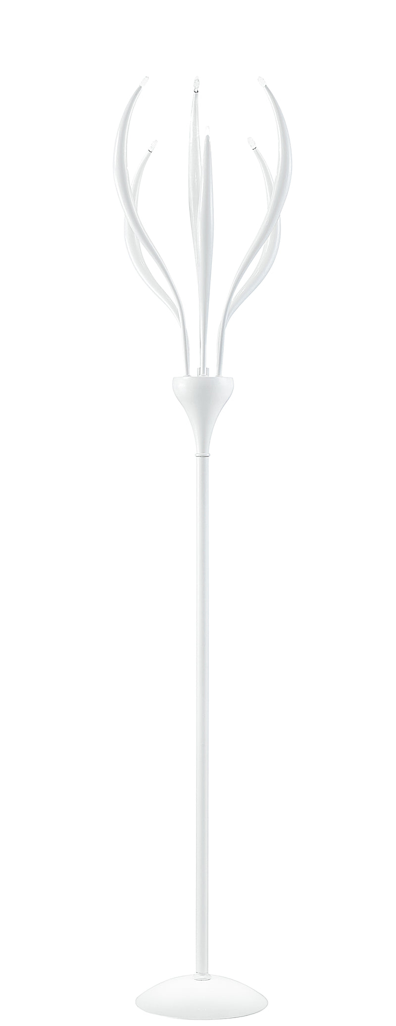 Piantana Metallo Bianco Lampada da Terra Moderna 20 watt G4 Ambiente I-ATHENA/PT6-1