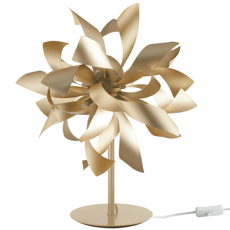 Lampada da Tavolo Oro Alluminio decoro Moderno Interno G9 Ambiente I-BLOOM-L-4