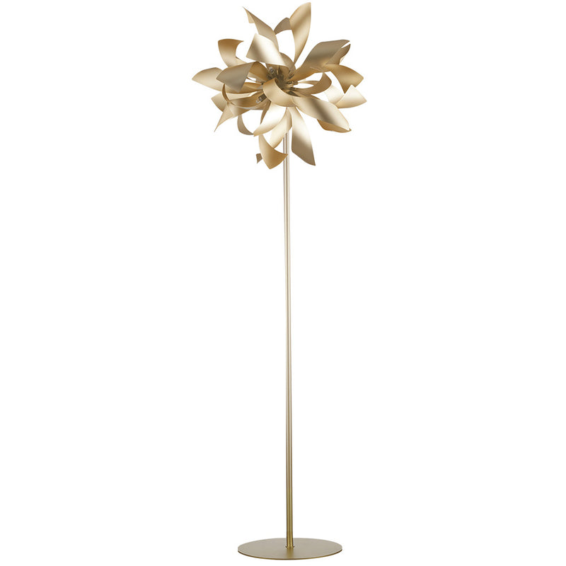 Piantana decoro Moderno Alluminio Oro Lampada da terra G9 Ambiente I-BLOOM-PT-1