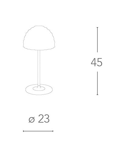 Lumetto Moderno Vetro Cromato Cavo Rosso Lampada da Tavolo E27 Ambiente I-CALLAS-L2-2