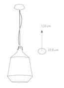 Sopensione Acrilico effetto Brillantini Metallo Cromo Lampadario Moderno E27 Ambiente I-DEA-S33-3