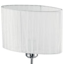 Lampada da Tavolo Moderna Ramo Metallo paralume Organza Bianca E27 Ambiente I-DELUXE/L-2