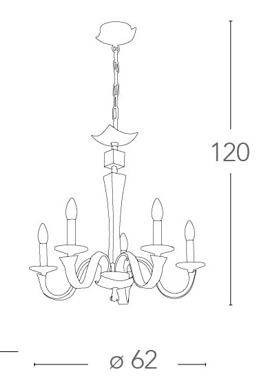 Lampadario Bianco Similpelle Cristallo K9 Finiture Cromate Moderno E14 Ambiente I-DESDEMONA/5-4