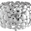 Lampada da tavolo Metallo Cromata decoro simil Sassi Moderna E27 Ambiente I-DIONISO-LG-CR-3