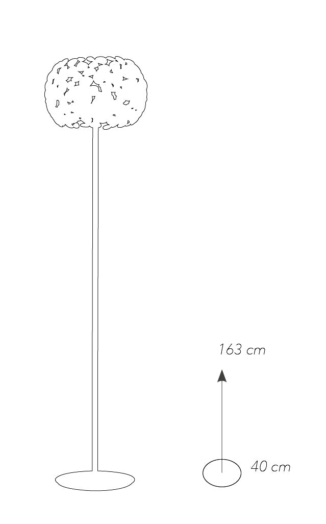 Lampada da Terra Metallo Bianca Piantana Moderna Interno E27 – acquista su  Giordano Shop