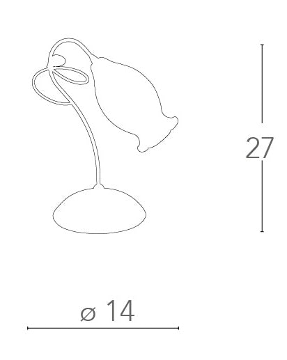 Lampada da Tavolo Metallo Cromo Cristalli K9 Diffusore Lumetto Elegante E14 Ambiente I-ELY/L1-4