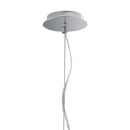 Sospensione Una luce Metallo Cromo paralume Vetro Soffiato Lampadario Moderno E27 Ambiente I-FELLINI-S30-3