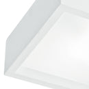 Incasso Soffitto Ribassato Faretto Quadrato Gesso Vernicibile Diffusore E27 Intec I-GABRIEL/PL25Q-2