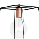 Sospesione paralume Minimal Metallo Lampadario Rustico Vintage E27 Ambiente I-HARLEM-L-S1-3