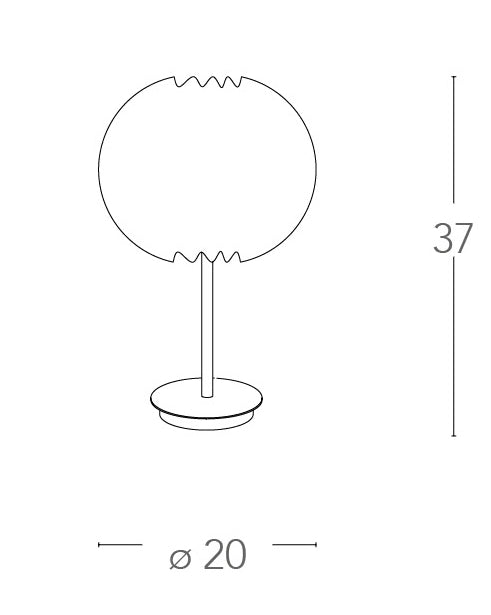 Lampada da tavolo Metallo Cromo paralume Sferico Acrilico Bianco simil Ghiaccio E27 Ambiente I-ICEBERG-L20-4