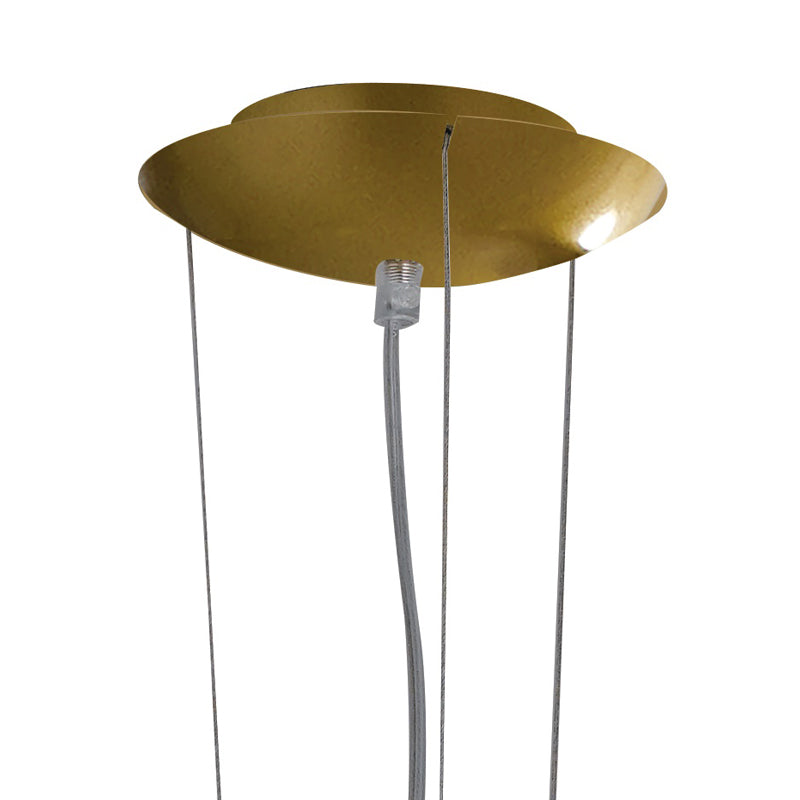 Lampadario a sospensione Oro Vetro Alluminio Decoro Moderno Vetro E27 Ambiente I-IMAGINE-S5-2