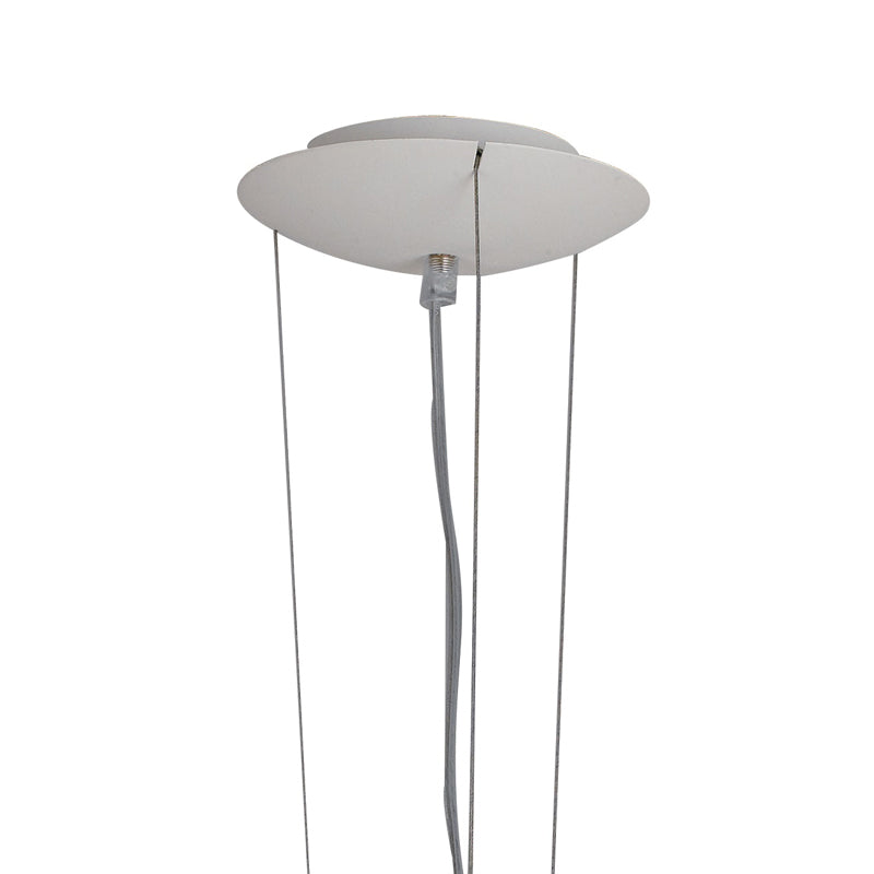 Lampadario Silver Moderno Vetro Alluminio Sospensione E27 Ambiente I-IMAGINE-S5-2