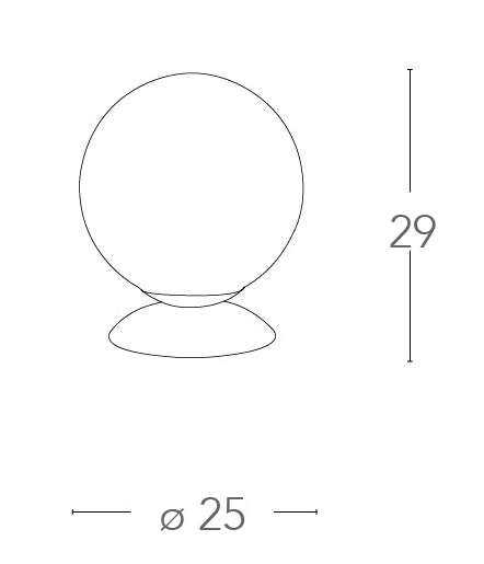 Lume Sfera Vetro Intreccio Fili Allumini Lampada da Tavolo Moderna E27 Ambiente I-LAMPD/L FILI-2