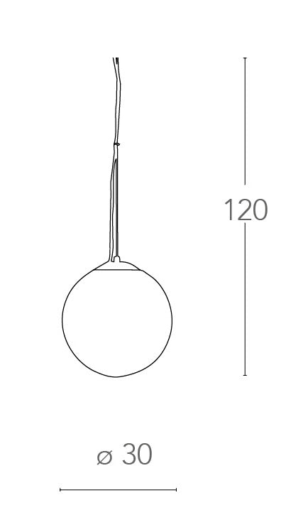 Lampadario Sospensione Globo Vetro Intreccio Fili Alluminio Interno Moderno E27 Ambiente I-LAMPD/S30 FILI-4