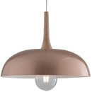 Lampadario Circolare Metallo Oro Rosa Legno Naturale Sospensione Moderna E27 Ambiente I-LIVINGSTON-S50-2