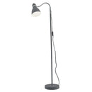 Lampada da Terra Orientabile Metallo Grigio Piantana Interno Moderno E27 Ambiente I-PEOPLE-PT GR-1