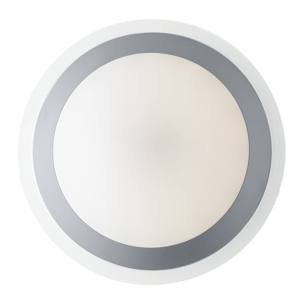 sconto Plafoniera Diffusore Pc Anello Silver Lampada da bagno Led 12 watt Luce Naturale