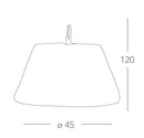 Lampadario Sospeso Gabbia Fili Alluminio Interno Moderno E27 Ambiente I-SPRIZ/S45VER-3