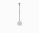 Sospensione paralume in Vetro Opale Cavo Rosso Lampadario Moderno E27 Ambiente I-SUGAR-C-1