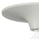 Plafoniera Moderna Metallo Bianco Lampada Minimal Soffitto Parete E27 Ambiente I-VESEVUS-2