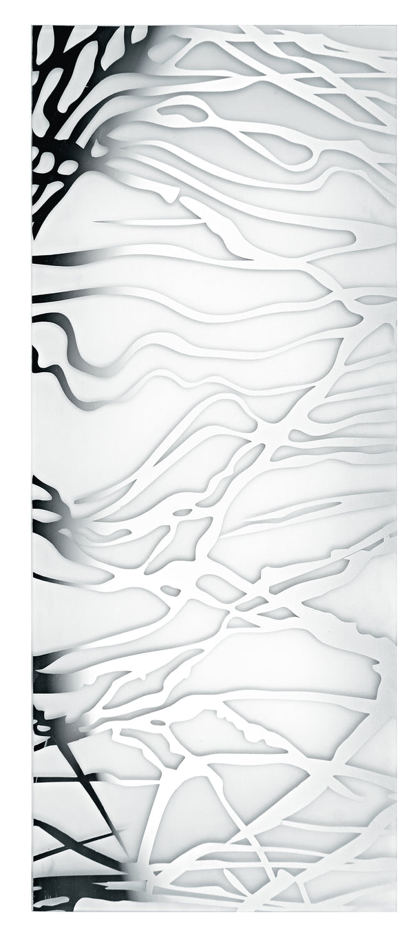 Vetro di Ricambio Rettangolare per Plafoniera Kappa decoro Cromato 94,5x25,8 cm prezzo