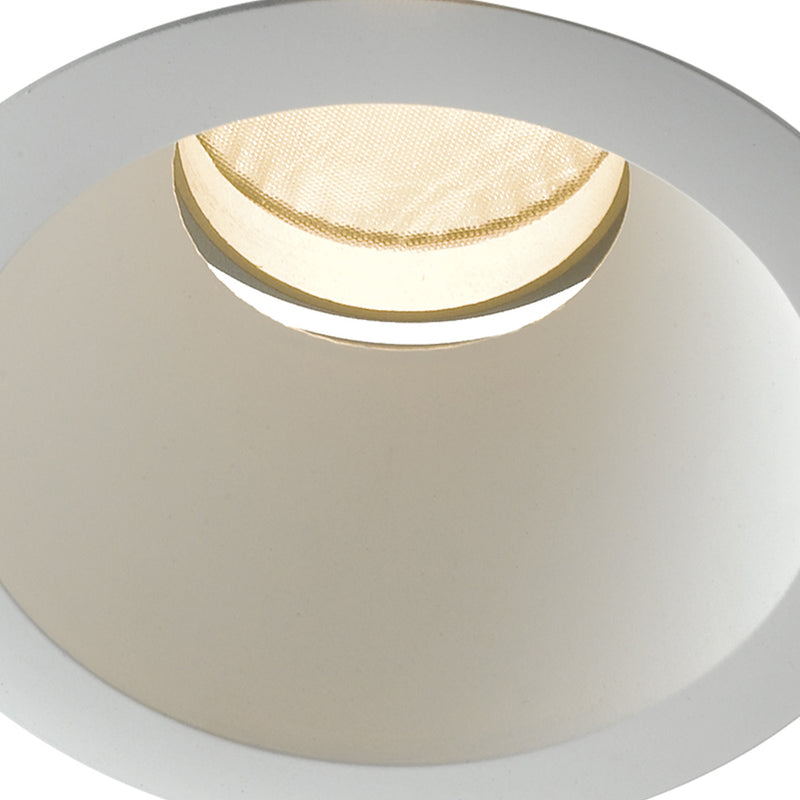 Incasso Tondo Bianco Soffitto Ribassato Faretto Led 20 watt Luce Calda Intec INC-ELITE-1X20C-2