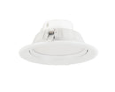 Incasso Controsoffittatura Faretto Tondo Alluminio Bianco Led 8 watt Luce Naturale Intec INC-EXIGE-8W-1