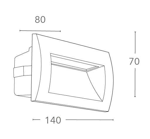 Faretto Segnapassi Calpestabile Alluminio Nikel Parete Pavimento Led 3 watt Luce Naturale Intec INC-LYKAN-RT-3