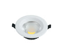 Faretto Incasso Alluminio Bianco Tondo Controsoffitto Led 10 watt Luce Fredda Intec INC-LYRA-10F-1