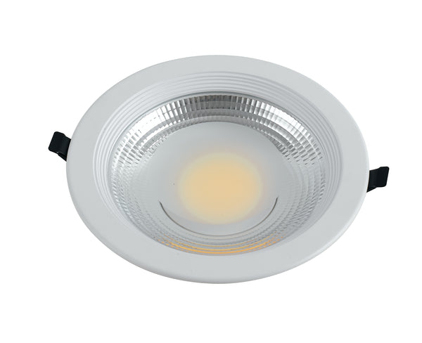 acquista Faretto a Incasso Bianco Tondo Alluminio Controsoffitttura Led 20 watt 5500 kelvin