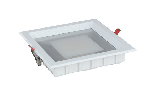 online Faretto Quadrato Alluminio Pressofuso Bianco Satinato Incasso Controsoffitto Led 10 watt 3200 kelvin