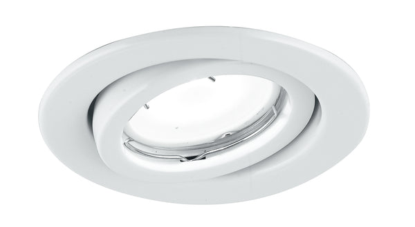 Kit 3 Faretti Orientabili Metallo Bianco Incasso Controsoffitto Led 18 watt Luce Calda prezzo