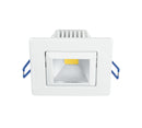 Faretto Incasso Orientabile Alluminio Nikel Quadrato Led 5 watt Luce Calda Intec INC-POUND-5C-1