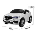 Macchina Elettrica per Bambini Maxi SUV 2 Posti 12V BMW X6M Bianco-5