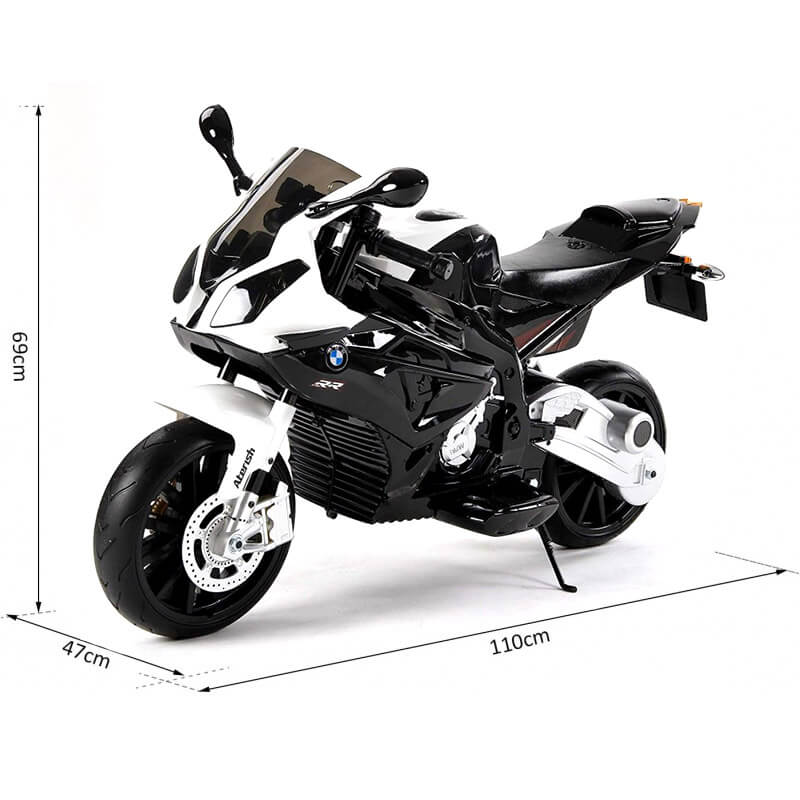 Moto Elettrica per Bambini 12V BMW S1000RR Nera-5