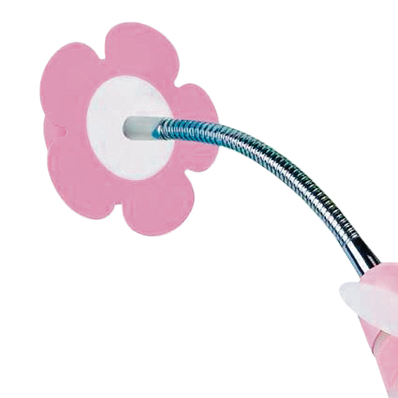 Applique Rosa Fatina paralume Pvc Struttura Metallo Orientabile Lampada per Cameretta E14 Ambiente K-FATINA/AP-2