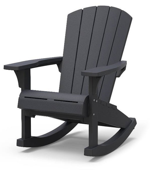 Poltrona Dondolo da Giardino 80,5x92x100,5 cm in Resina Keter Rocking  Adirondack Antracite – acquista su Giordano Shop