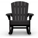 Poltrona Dondolo da Giardino 80,5x92x100,5 cm in Resina Keter Rocking Adirondack Antracite-2