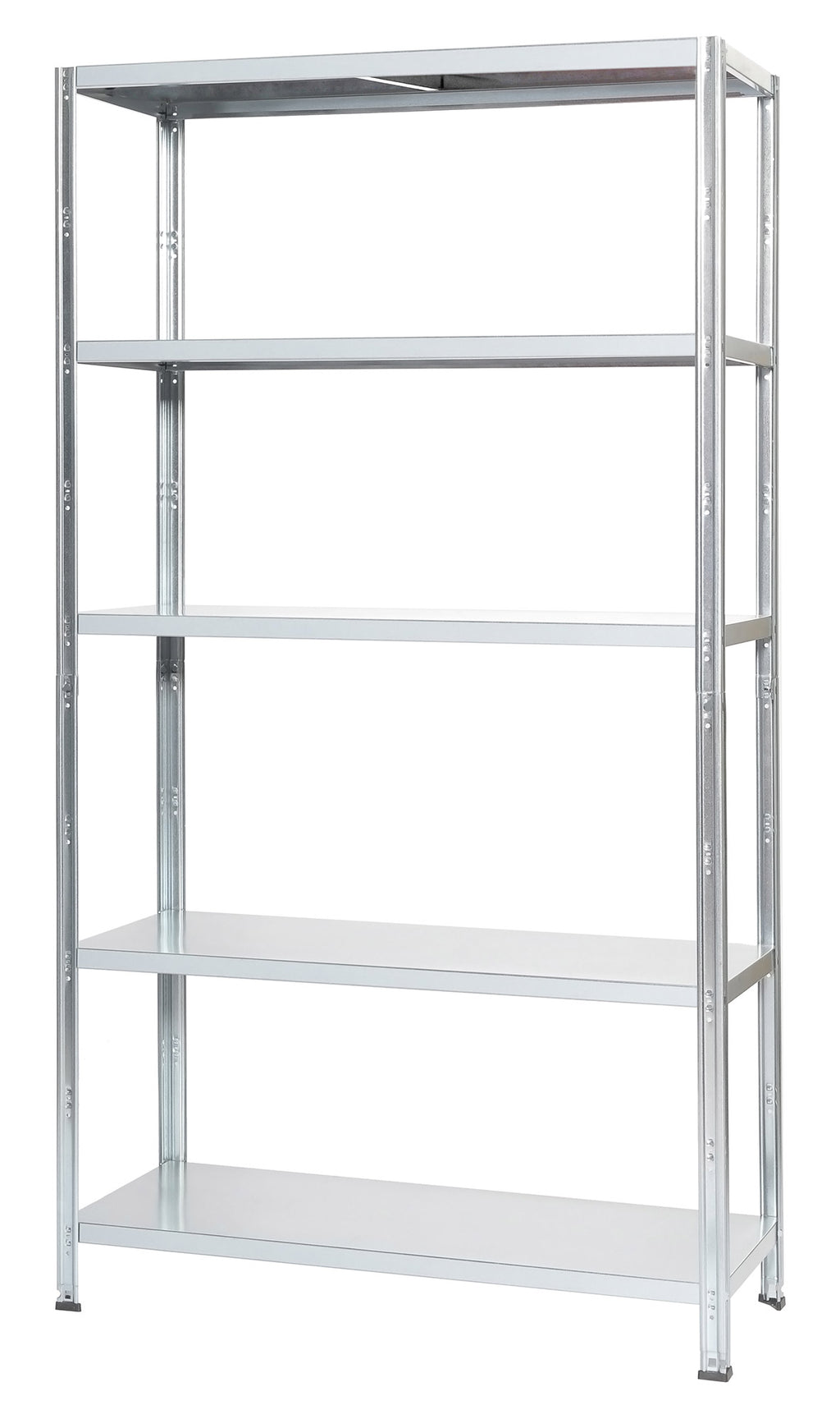 Scaffale in metallo bianco ad incastro con 4 ripiani, 75x30x145 cm -grima