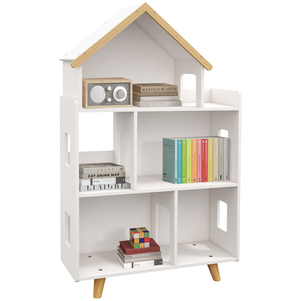 Libreria per Bambini 65x25x108,5 cm in MDF e Legno di Pino Bianco online