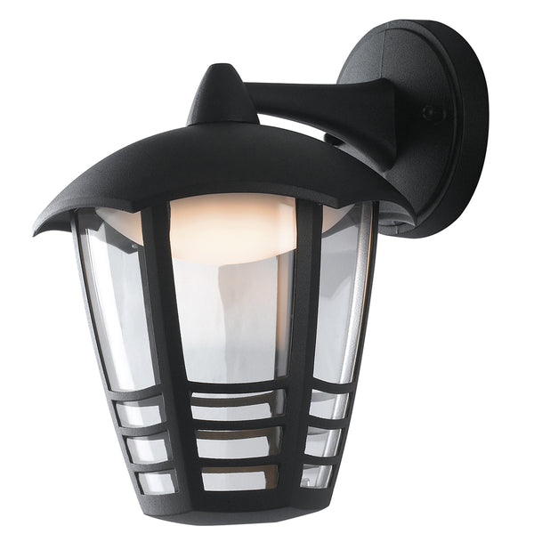 prezzo Lanterna Verso Basso con Griglia Alluminio Nero Diffusore Policarbonato Esterno Led 12 watt Luce Naturale