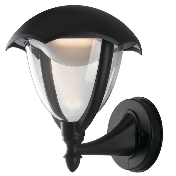 Lanterna Tonda Verso Alto Alluminio Nero Diffusore Policarbonato Led 12 watt Luce Naturale acquista