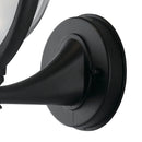 Lanterna Tonda Verso Alto Alluminio Nero Diffusore Policarbonato Led 12 watt Luce Naturale Intec LANT-MEGAN/AP1A-3