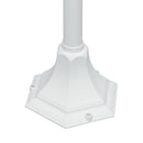 Palo Esterno Alluminio Bianco Impermeabile Diffusore E27 Intec LANT-ROMA/P1-3