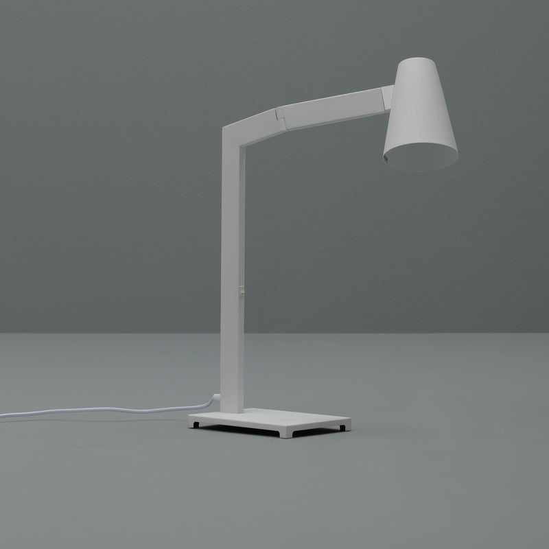 Lampada da Tavolo 42x15xH60,5 cm in Metallo Kobi Bianco-3