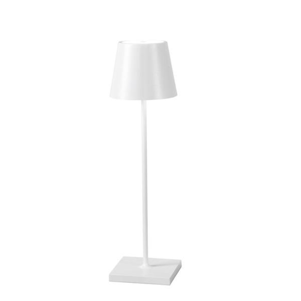 online Lampada da Tavolo 11x11x36 cm in Metallo Tumbler Bianco