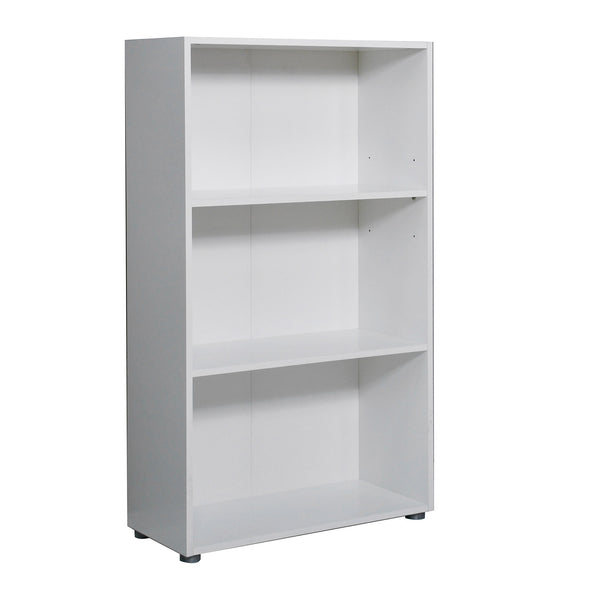 Libreria 3 Ripiani 70x29,8x119 cm in Truciolare Nobilitato Bianca sconto