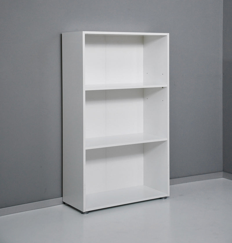 Libreria Labirent - Con Ripiani, Mensole - Da Parete, Ufficio, Soggiorno -  Bianco In Truciolare Melaminico, 125 X 22 X 129 Cm