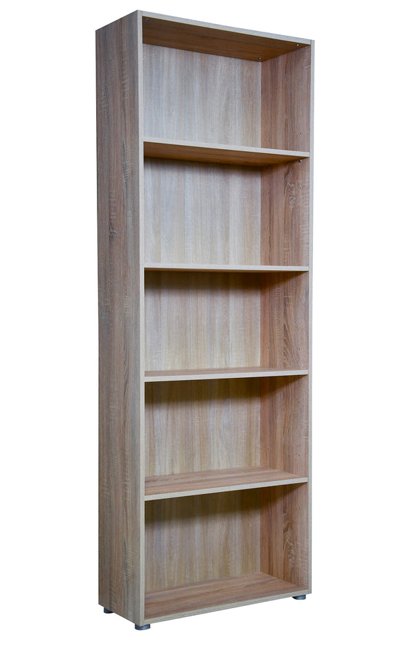 Libreria 5 Ripiani 70x29,8x197 cm in Truciolare Nobilitato Rovere Sonoma prezzo