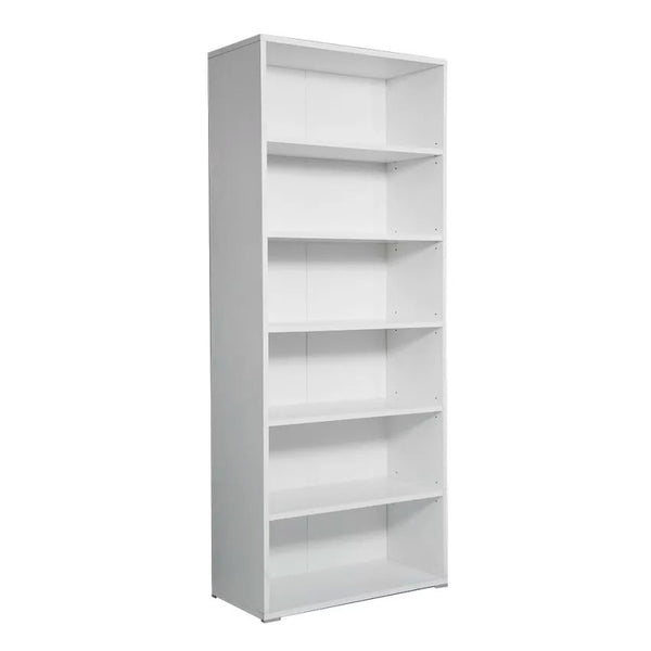 sconto Libreria 6 Ripiani 72,3x34,1x177,1 cm in Truciolare Nobilitato Bianca